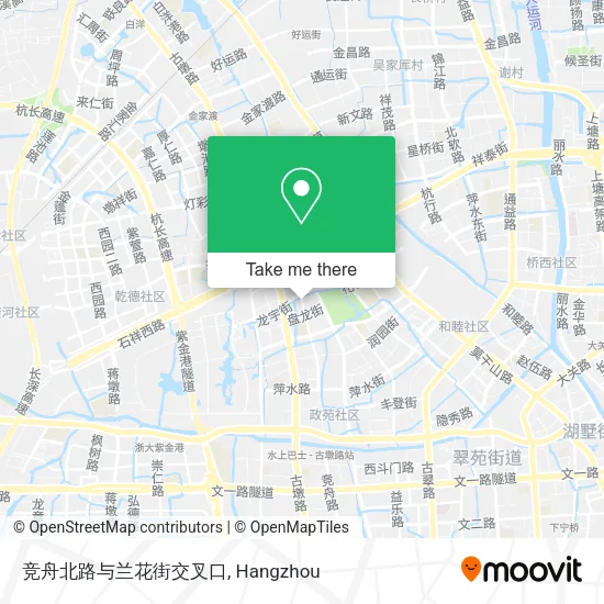 竞舟北路与兰花街交叉口 map