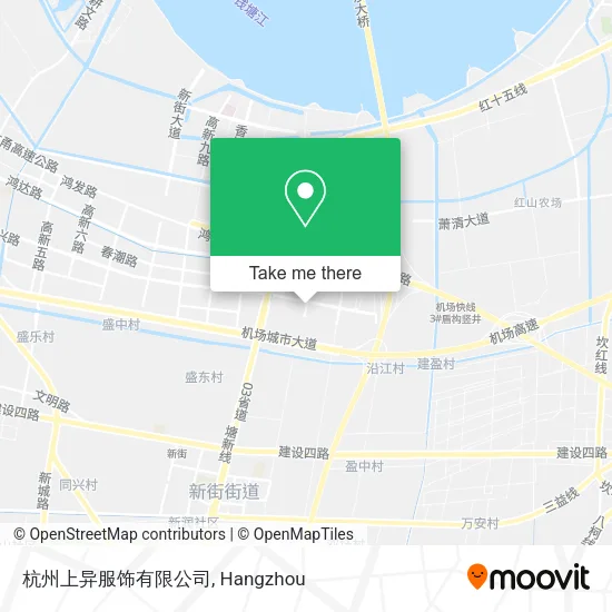杭州上异服饰有限公司 map