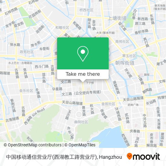 中国移动通信营业厅(西湖教工路营业厅) map