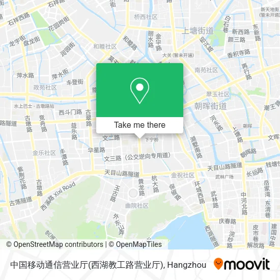 中国移动通信营业厅(西湖教工路营业厅) map