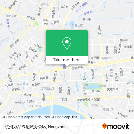 杭州万品汽配城办公区 map