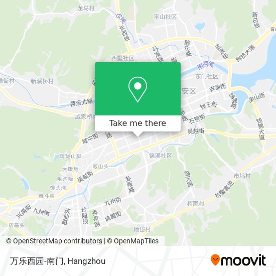 万乐西园-南门 map