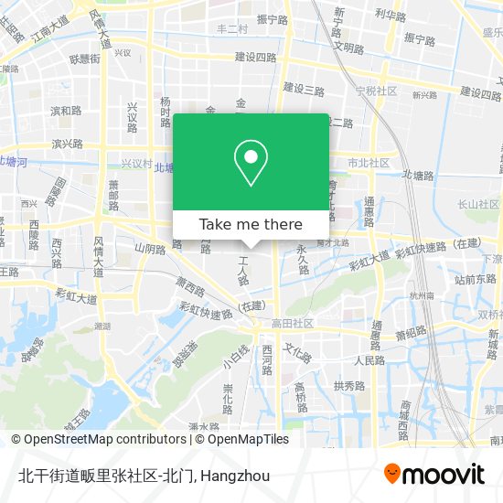 北干街道畈里张社区-北门 map
