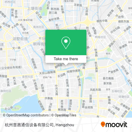 杭州普惠通信设备有限公司 map