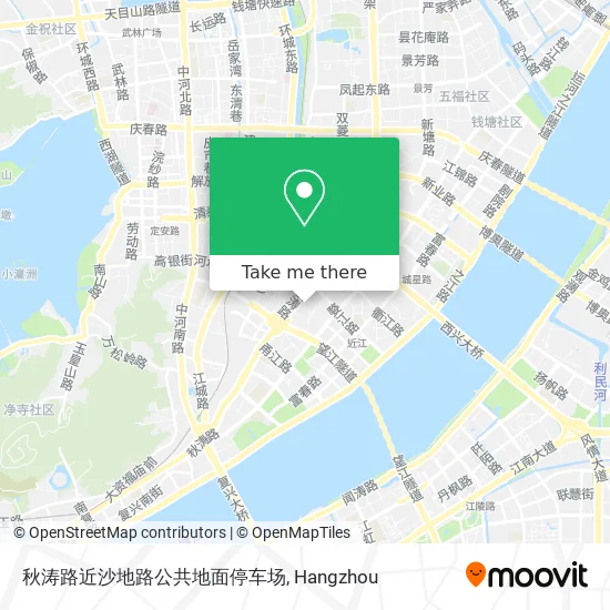 秋涛路近沙地路公共地面停车场 map