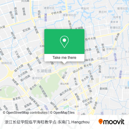 浙江长征学院临平海旺教学点-东南门 map
