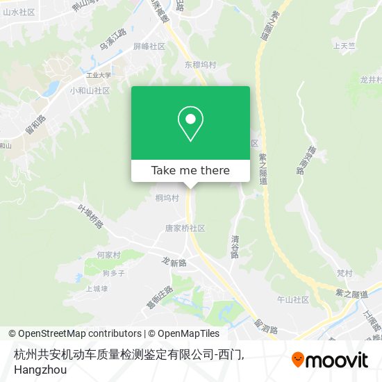 杭州共安机动车质量检测鉴定有限公司-西门 map