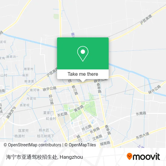 海宁市亚通驾校招生处 map