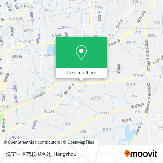 海宁亚通驾校报名处 map
