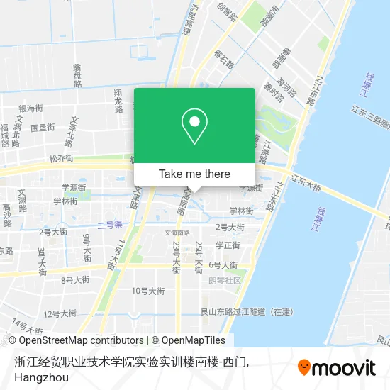 浙江经贸职业技术学院实验实训楼南楼-西门 map