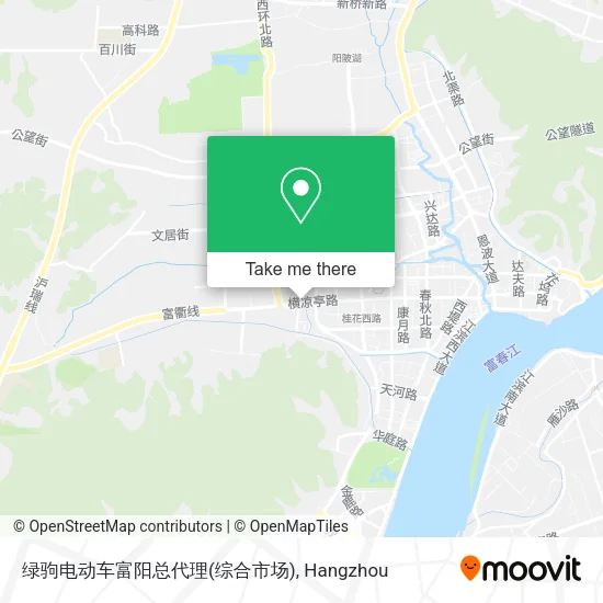 绿驹电动车富阳总代理(综合市场) map