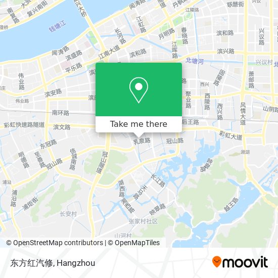 东方红汽修 map