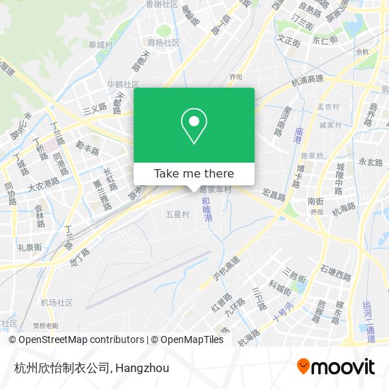 杭州欣怡制衣公司 map