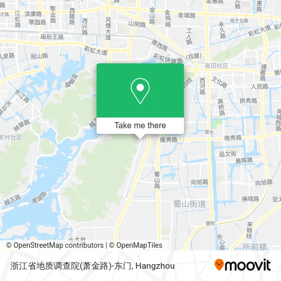 浙江省地质调查院(萧金路)-东门 map