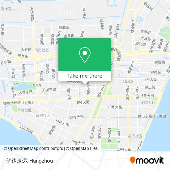 韵达速递 map