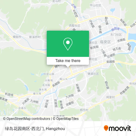 绿岛花园南区-西北门 map