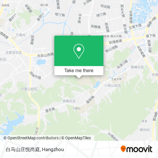 白马山庄悦尚庭 map