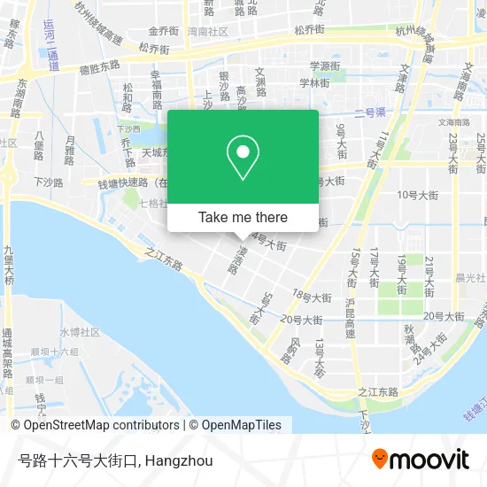 号路十六号大街口 map