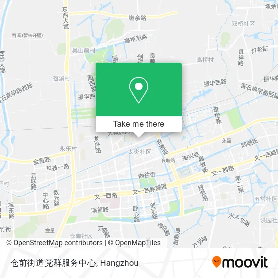 仓前街道党群服务中心 map