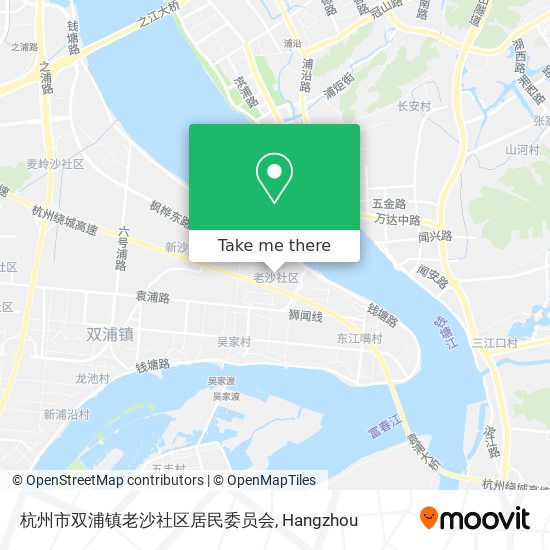 杭州市双浦镇老沙社区居民委员会 map