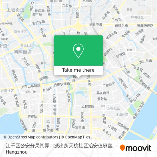 江千区公安分局闸弄口派出所天杭社区治安值班室 map