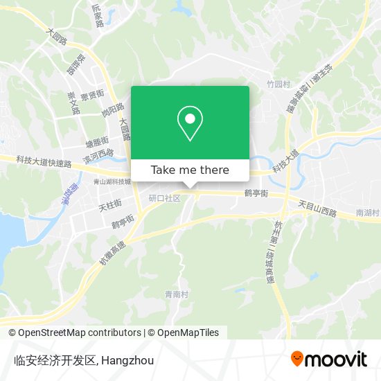 临安经济开发区 map
