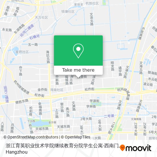 浙江育英职业技术学院继续教育分院学生公寓-西南门 map
