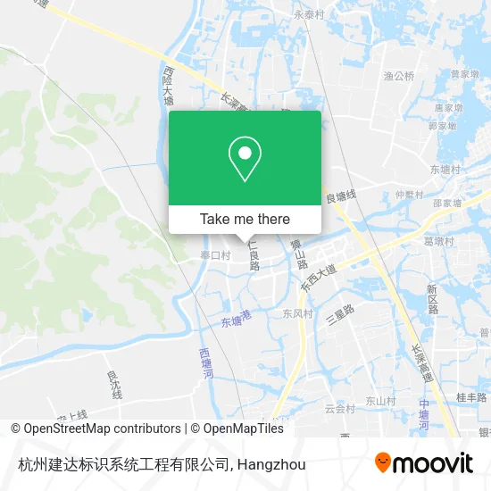杭州建达标识系统工程有限公司 map