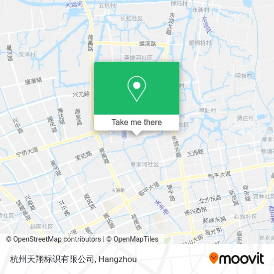 杭州天翔标识有限公司 map