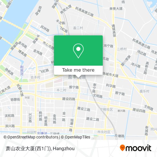 萧山农业大厦(西1门) map