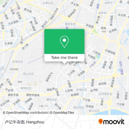 卢记牛杂面 map