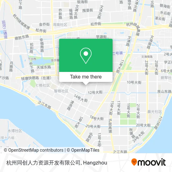 杭州同创人力资源开发有限公司 map