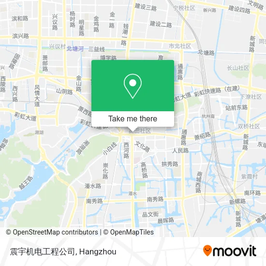 震宇机电工程公司 map
