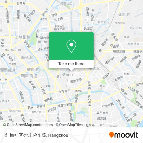 红梅社区-地上停车场 map