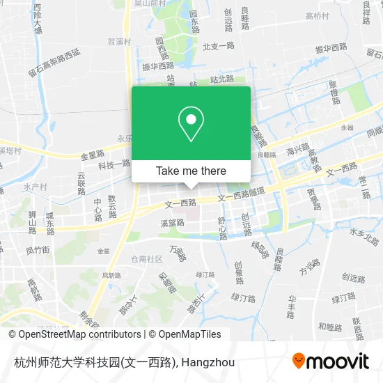 杭州师范大学科技园(文一西路) map