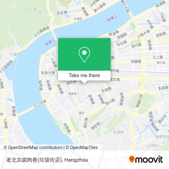 老北京卤肉卷(垃圾街店) map