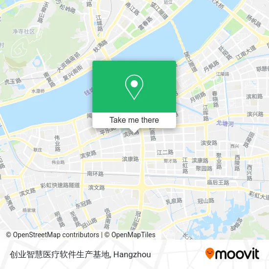 创业智慧医疗软件生产基地 map