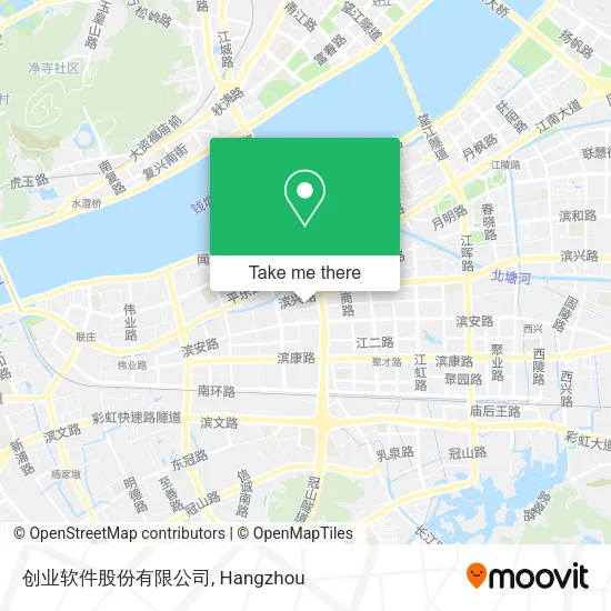 创业软件股份有限公司 map