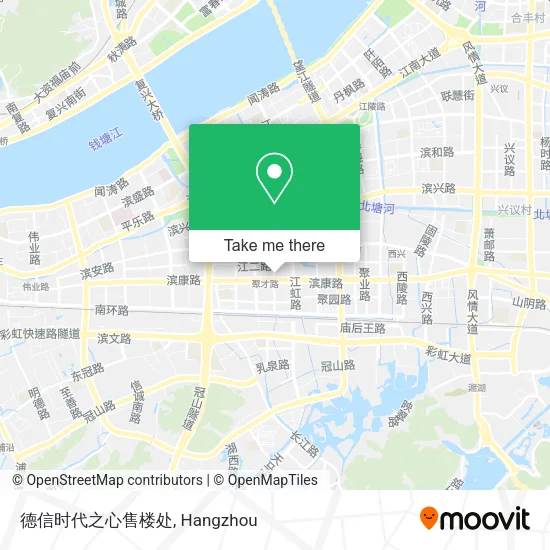 德信时代之心售楼处 map
