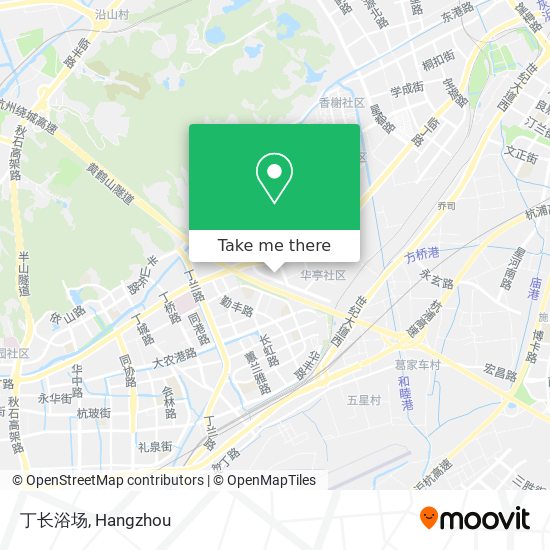 丁长浴场 map