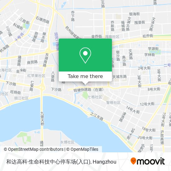和达高科·生命科技中心停车场(入口) map