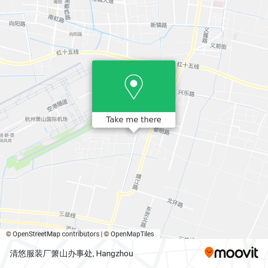 清悠服装厂箫山办事处 map