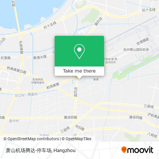 萧山机场腾达-停车场 map