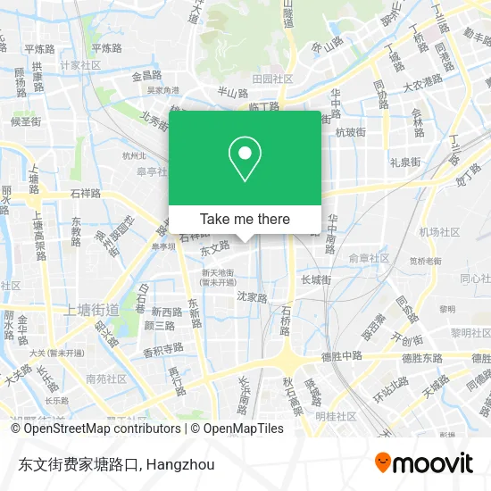 东文街费家塘路口 map