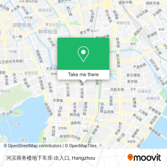 河滨商务楼地下车库-出入口 map