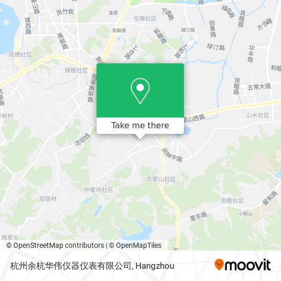 杭州余杭华伟仪器仪表有限公司 map