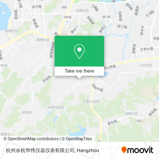 杭州余杭华伟仪器仪表有限公司 map