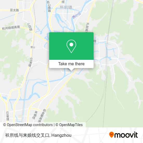 袄所线与来娘线交叉口 map