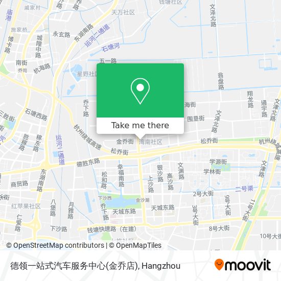 德领一站式汽车服务中心(金乔店) map