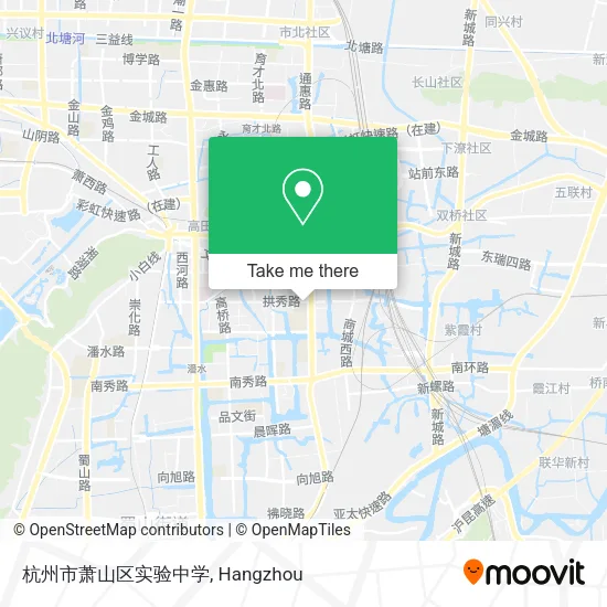 杭州市萧山区实验中学 map